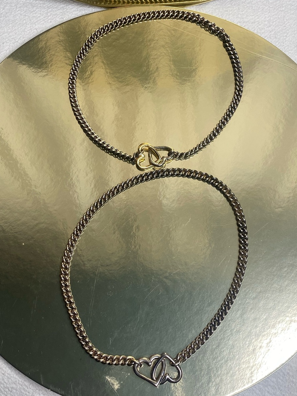 Interlocking Hearts Chain Necklace Bundle